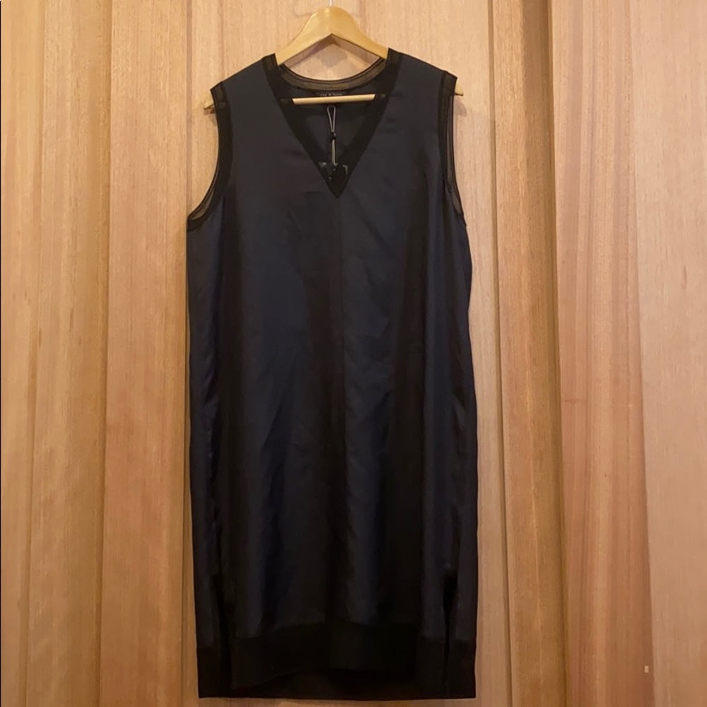 Rag & Bone 100% Silk black dress